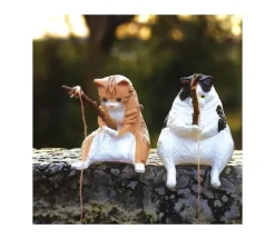 A great day for fishing - cats killing time