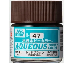 Aqueous Hobby Color Gloss Red Brown 10ml Bottle