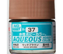 Aqueous Hobby Color Gloss Wood Brown 10ml Bottle