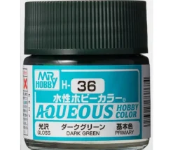 Aqueous Hobby Color Gloss Dark Green 10ml Bottle