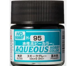 Aqueous Hobby Color Gloss Smoke Gray 10ml Bottle