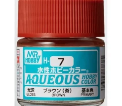 Aqueous Hobby Color Gloss Brown 10ml Bottle