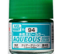 Aqueous Hobby Color Gloss Clear Green 10ml Bottle