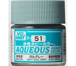 Aqueous Hobby Color Gloss LIght Gull Gray 10ml Bottle