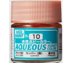 Aqueous Hobby Color Metallic Copper 10ml Bottle