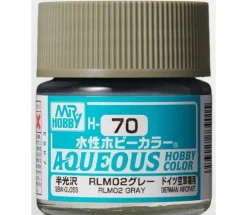 Aqueous Hobby Color Semi-Gloss RLM02 Gray 10ml Bottle