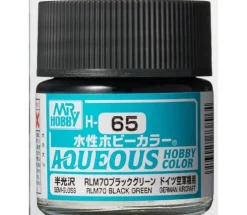 Aqueous Hobby Color Semi-Gloss RLM70 Blk Grn 10ml