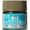 Aqueous Hobby Color Semi-Gloss Dark Green 10ml Bottle