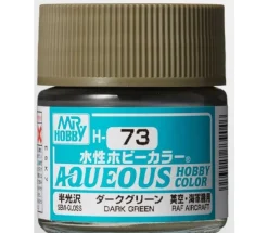 Aqueous Hobby Color Semi-Gloss Dark Green 10ml Bottle