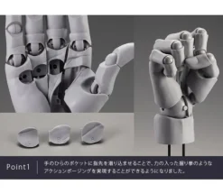 ARTIST SUPPORT ITEM HAND MODEL MEN’S/R -GRAY-
