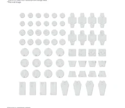 CUSTOMIZE MATERIAL DECORATION PARTS 1 WHITE