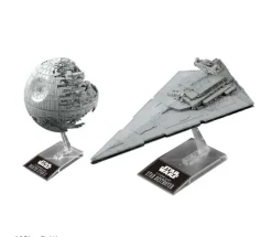 Death Star II 1/2,700,000 & Star Destroyer 1/14,500, Bandai Star Wars Plastic Model
