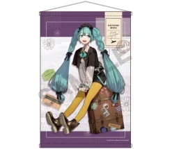 Hatsune Miku B2 Tapestry Purple