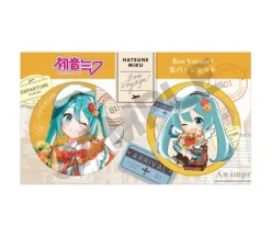 Hatsune Miku Button Pin Set Yellow