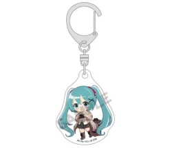 Hatsune Miku Mini Acrylic Key Chain Red