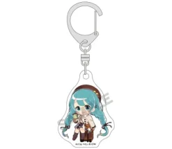 Hatsune Miku Mini Acrylic Key Chain Blue