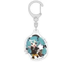 Hatsune Miku Mini Acrylic Key Chain Purple