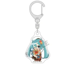 Hatsune Miku Mini Acrylic Key Chain Yellow