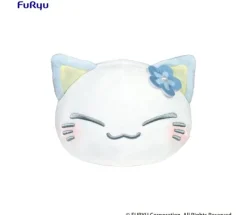 Nemuneko Cat Pastel Color Plush Toy Blue