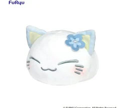 Nemuneko Cat Pastel Color Plush Toy Blue