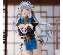 Panda-chan China Dress Complete Figure Sencha Illustration