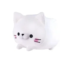 Soft and fluffy! Rolling cat white cat