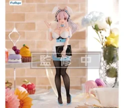 Super Sonico Waitress Light Blue Color Ver. BiCute Bunnies Figure