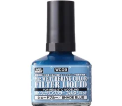 WC09 Filter Liquid Blue Gray, GSI, Mr. Weathering Color Paint